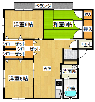 ヴィラ・フィオレッティの間取図